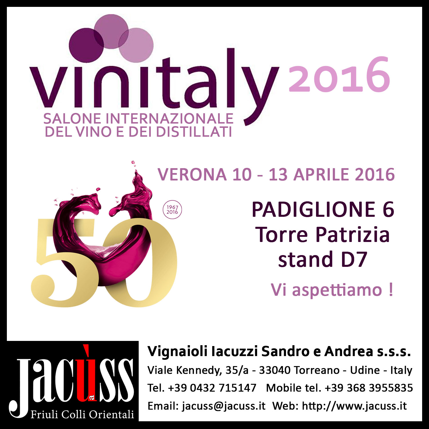 Invito VINITALY 2016